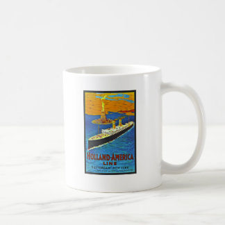 Holland America Line Vintage Travel Poster Coffee Mug