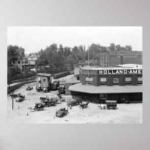 Holland American Docks: 1900 Poster