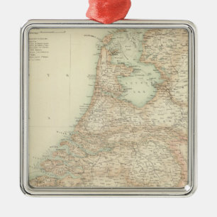 Holland and Belgium 3 Metal Tree Decoration