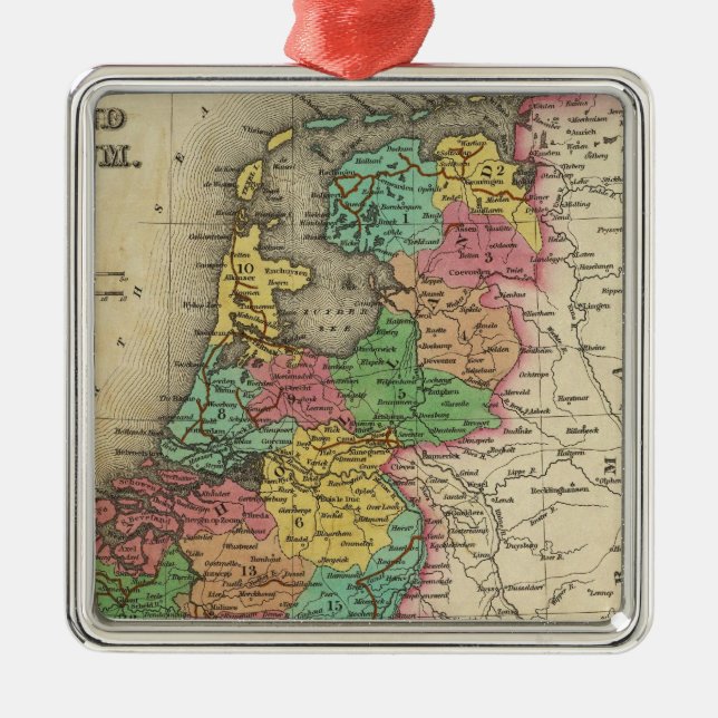 Holland And Belgium Metal Tree Decoration (Front)