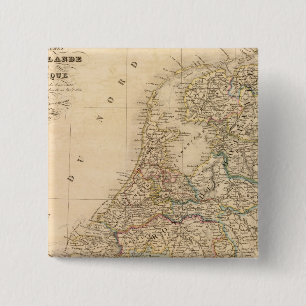 Holland, Belgium 2 15 Cm Square Badge