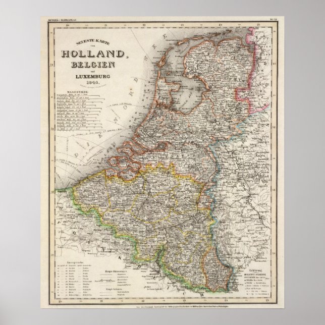 Holland, Belgium, Luxembourg Poster (Front)