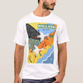 Holland by air vintage vacation print T-Shirt