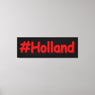 "#Holland" Cute Design. Buy Now Canvas Print