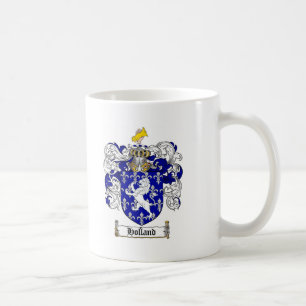 HOLLAND FAMILY CREST -  HOLLAND COAT OF ARMS COFFEE MUG
