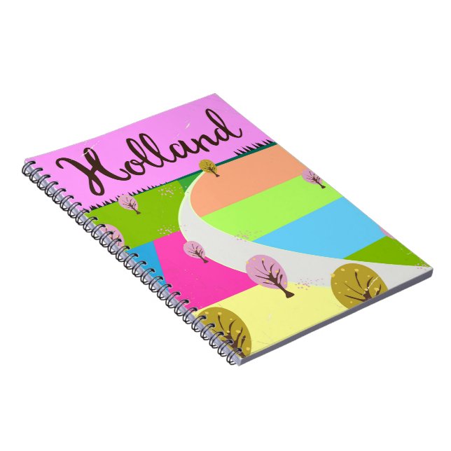 Holland fields travel poster notebook (Right Side)