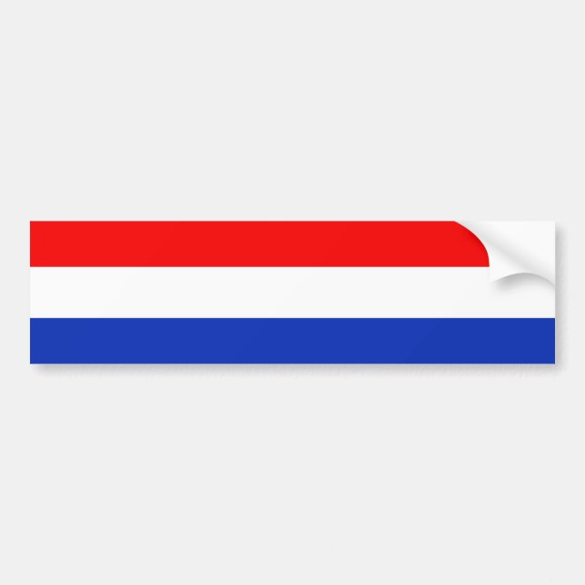 Holland Flag Bumper Sticker (Front)