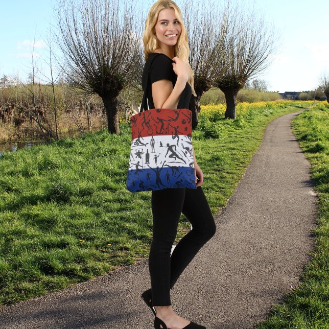 Holland Flaggen Design Sporty silhouettes Tote Bag (Creator Uploaded)