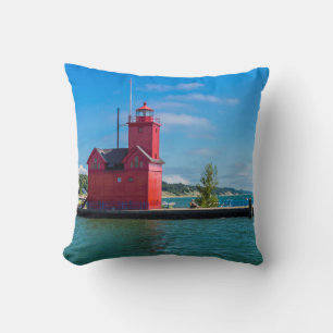Holland Harbour Lighthouse Cushion
