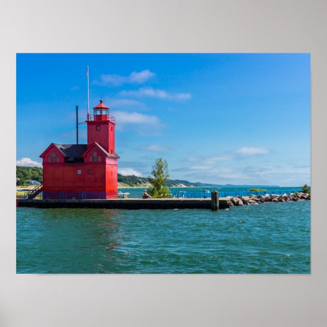 Holland Harbour Lighthouse Poster (Front)