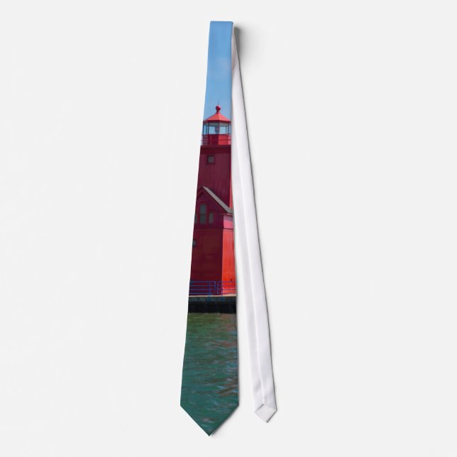 Holland Harbour Lighthouse Tie (Front)