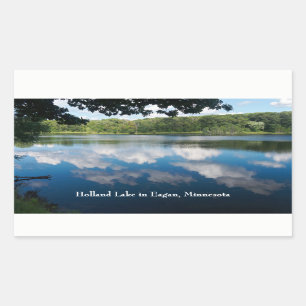 Holland Lake Scenic in Eagan Rectangular Sticker