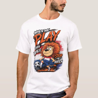 Holland Lion Soccer Fan Funny T-Shirt