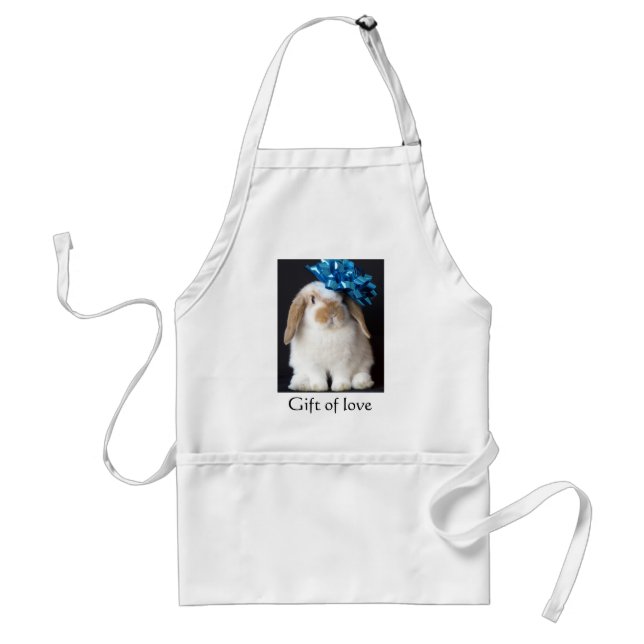 Holland Lop gift of love apron (Front)