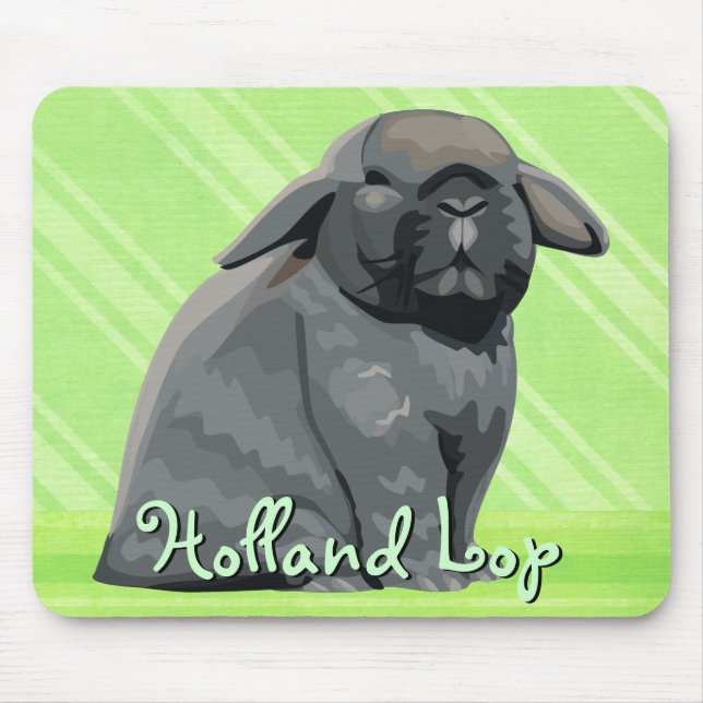 Holland Lop Mousepad (Front)