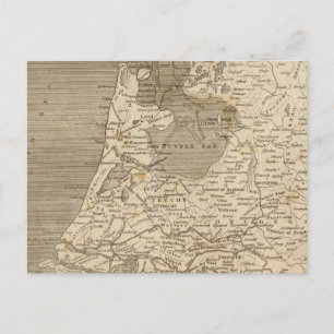 Holland Map by Arrowsmith Postcard