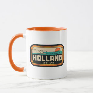 Holland Michigan 70s Retro Vintage Mug