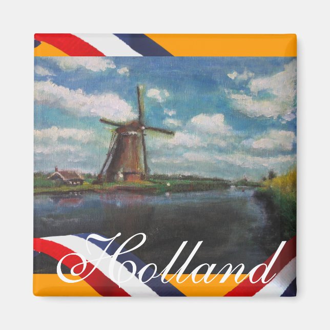 Holland Mill Fridge Magnet (Front)