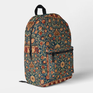 Holland Park by William Morris, Vintage Rug Art Printed Backpack