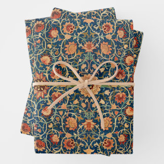 Holland Park by William Morris, Vintage Rug Art Wrapping Paper Sheet