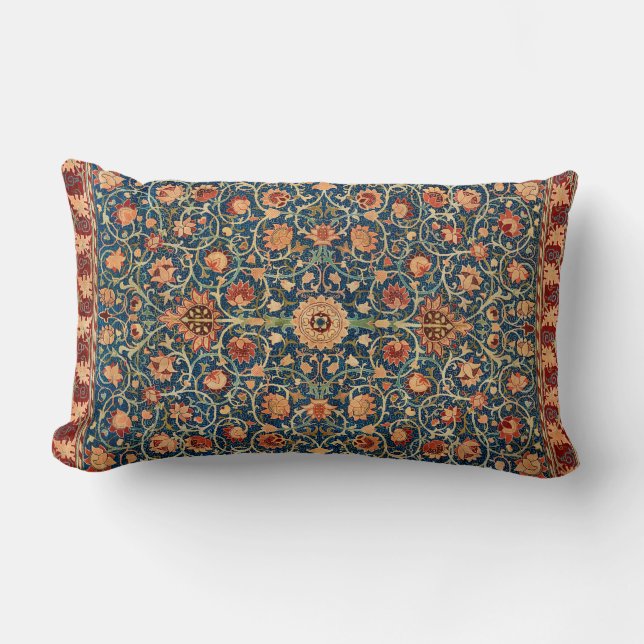 Holland Park Design (by William Morris) Lumbar Cushion (Front)