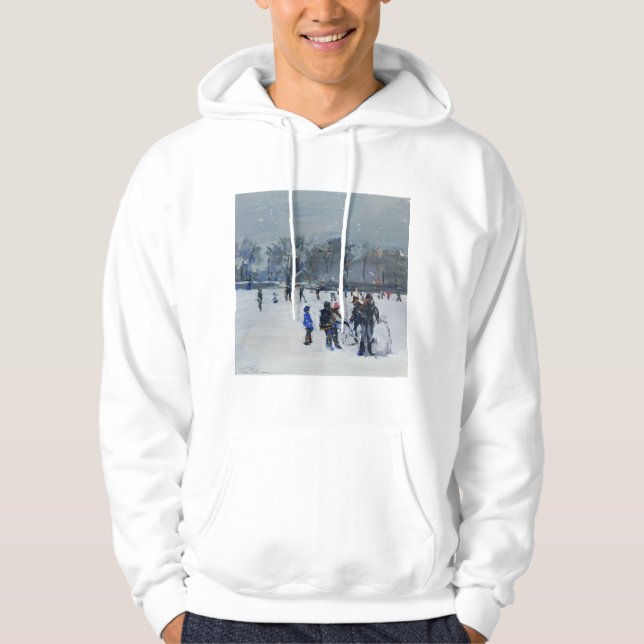 Holland Park in snow 2009 Hoodie (Front)