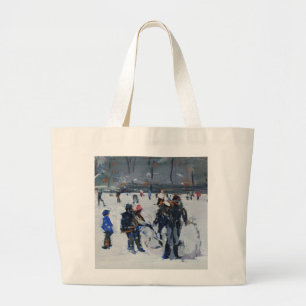 Holland Park in snow 2009 Large Tote Bag