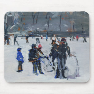 Holland Park in snow 2009 Mouse Mat