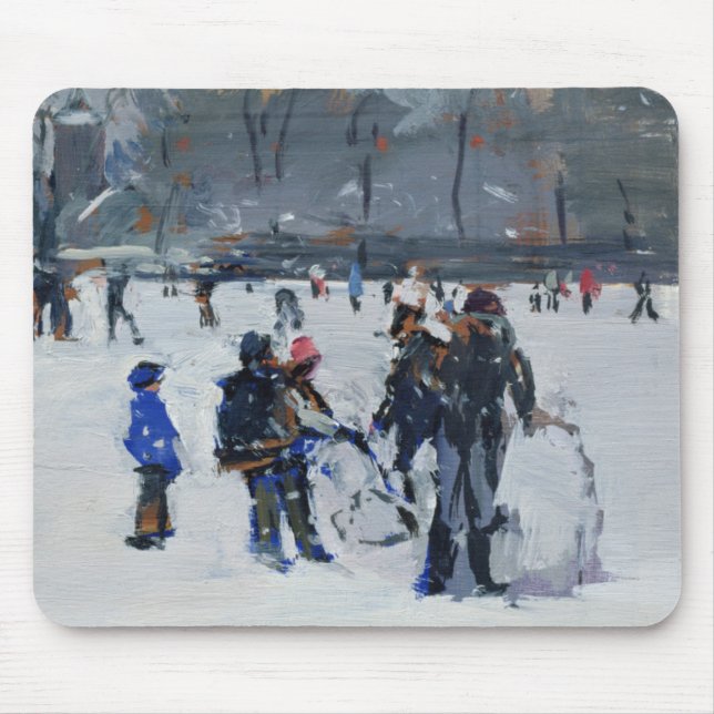 Holland Park in snow 2009 Mouse Mat (Front)