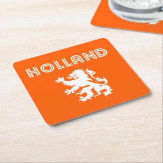 Holland Retro Square Paper Coaster