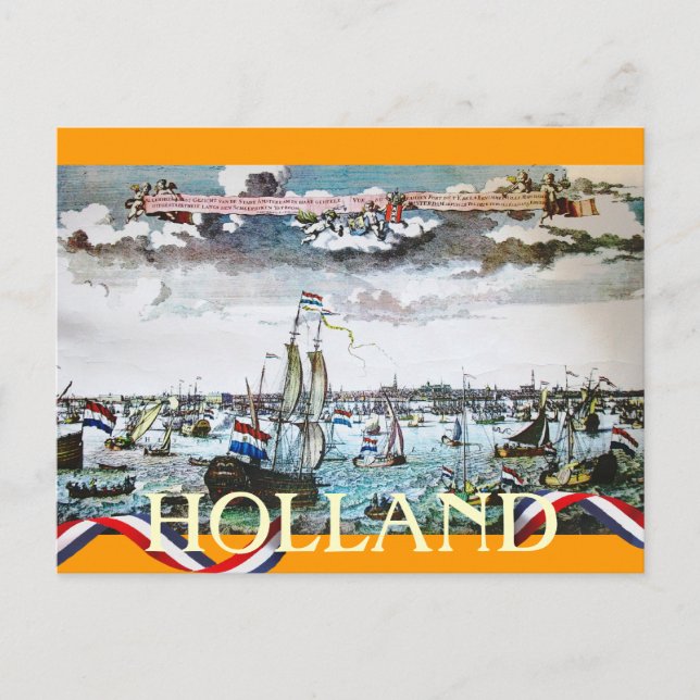 Holland Sea Faring Ships Sailing Postcard (Front)