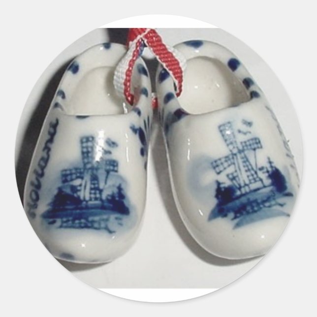 holland shoes classic round sticker (Front)