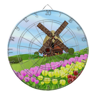 Holland Tulips Dartboard