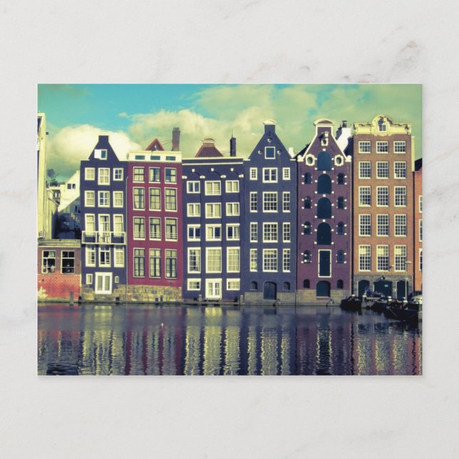 Holland vintage houses postcard (Front)