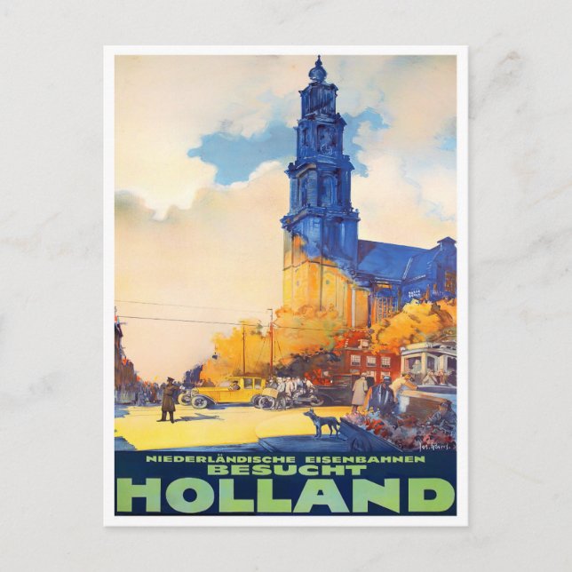 Holland vintage travel Postcard (Front)