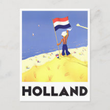 Holland vintage travel Postcard