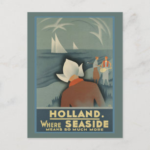Holland Vintage  Travel Postcard