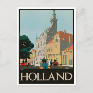 Holland vintage travel Postcard