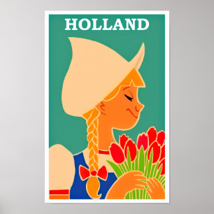 Holland Vintage Travel Poster