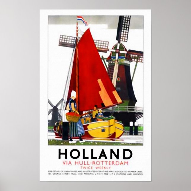 Holland | Vintage Travel Poster (Front)