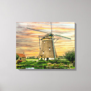 Holland Windmill Canvas Print