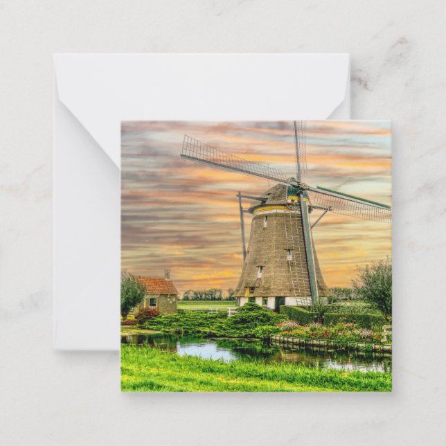 Holland Windmill Card (Front)