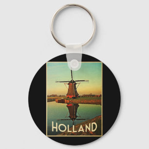 Holland Windmill Key Ring