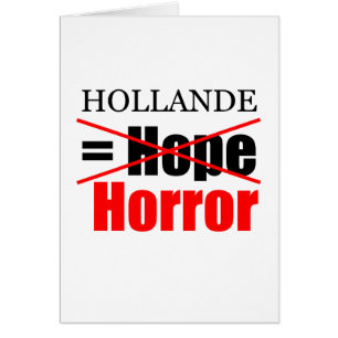 Hollande Not Hope but Horror Greeting Card