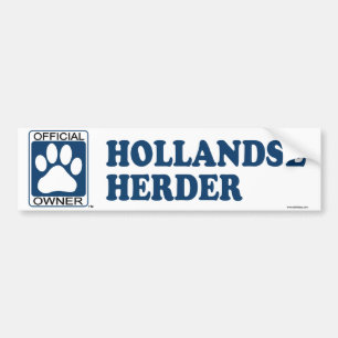 Hollandse Herder Blue Bumper Sticker