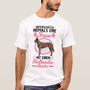 Hollandse Herder Holland Schäferhund Frau T-Shirt