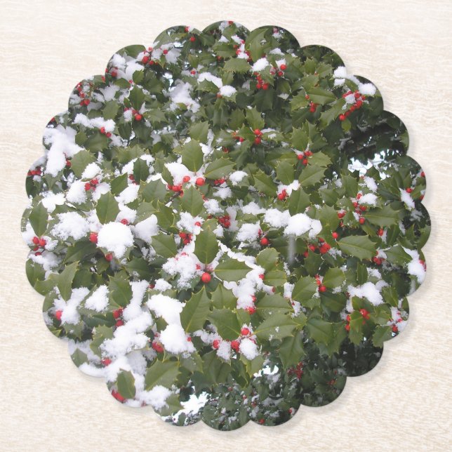 Holley and Snow Paper Coaster (Front)