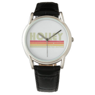 HOLLEY Surname Funny Retro Vintage 80s 90s Birthda Watch