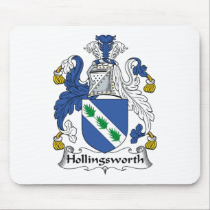 Hollingsworth Family Crest Mouse Mat