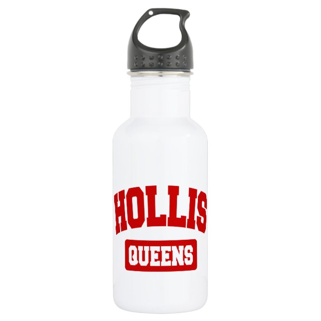 Hollis, Queens, NYC 532 Ml Water Bottle (Front)